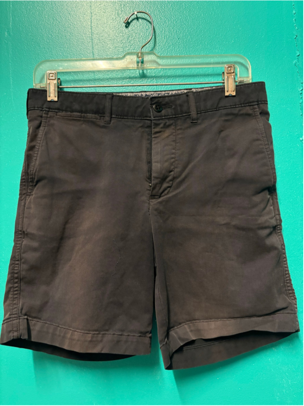Men's Cremieux Flat Front Shorts Black Waist 29